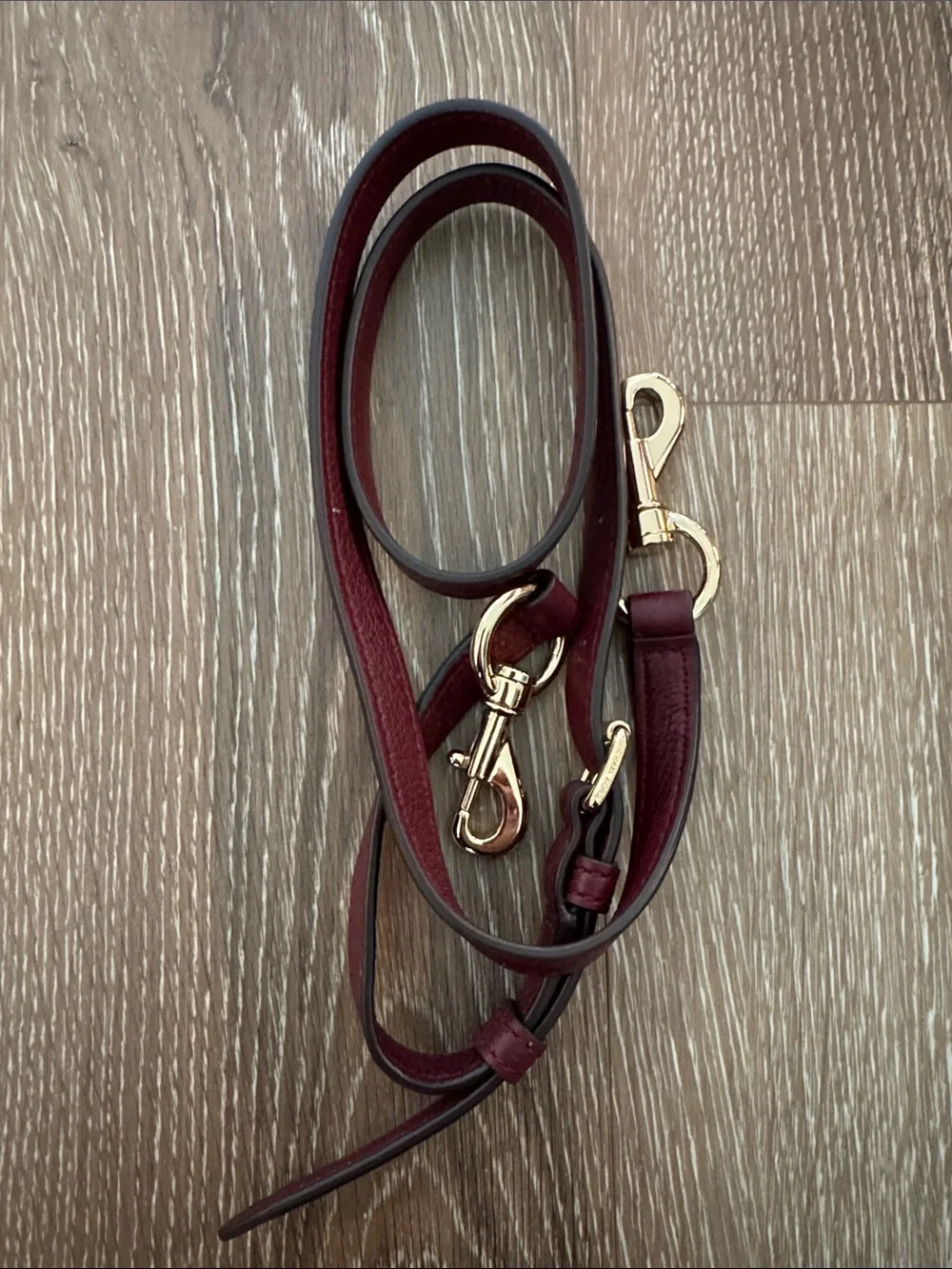 Michael Kors Wine Leather Hobo Bag with Tassel